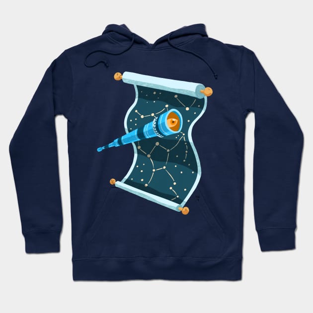 Astronomy Hoodie by washburnillustration